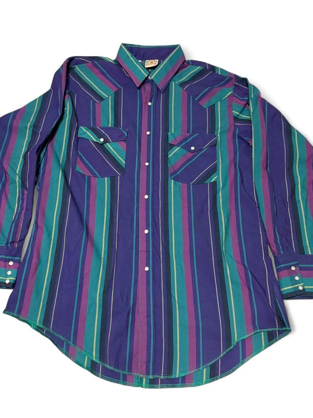Vintage Western Frontier striped shirt